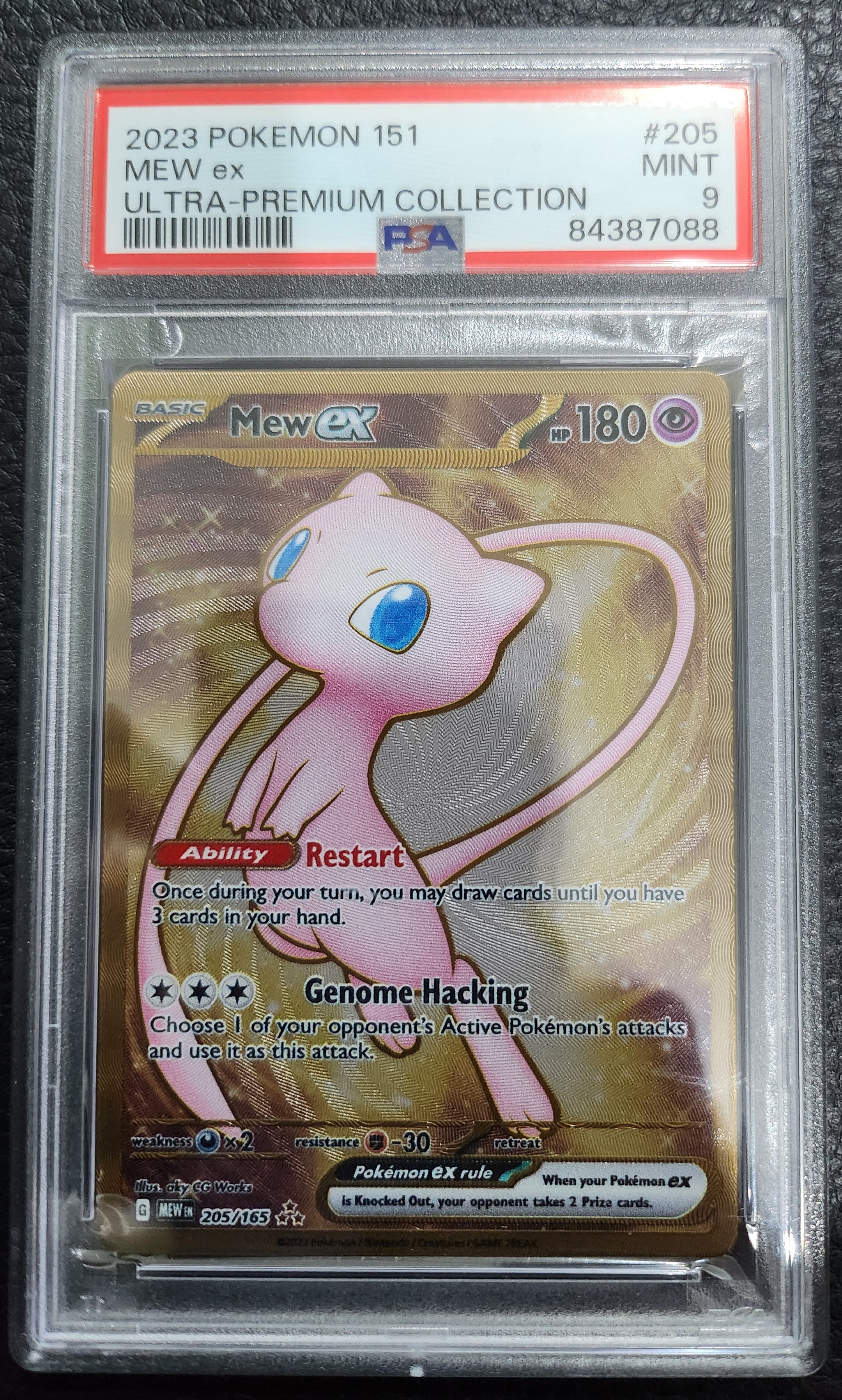Mew Ex (metal card) 205 PSA 9