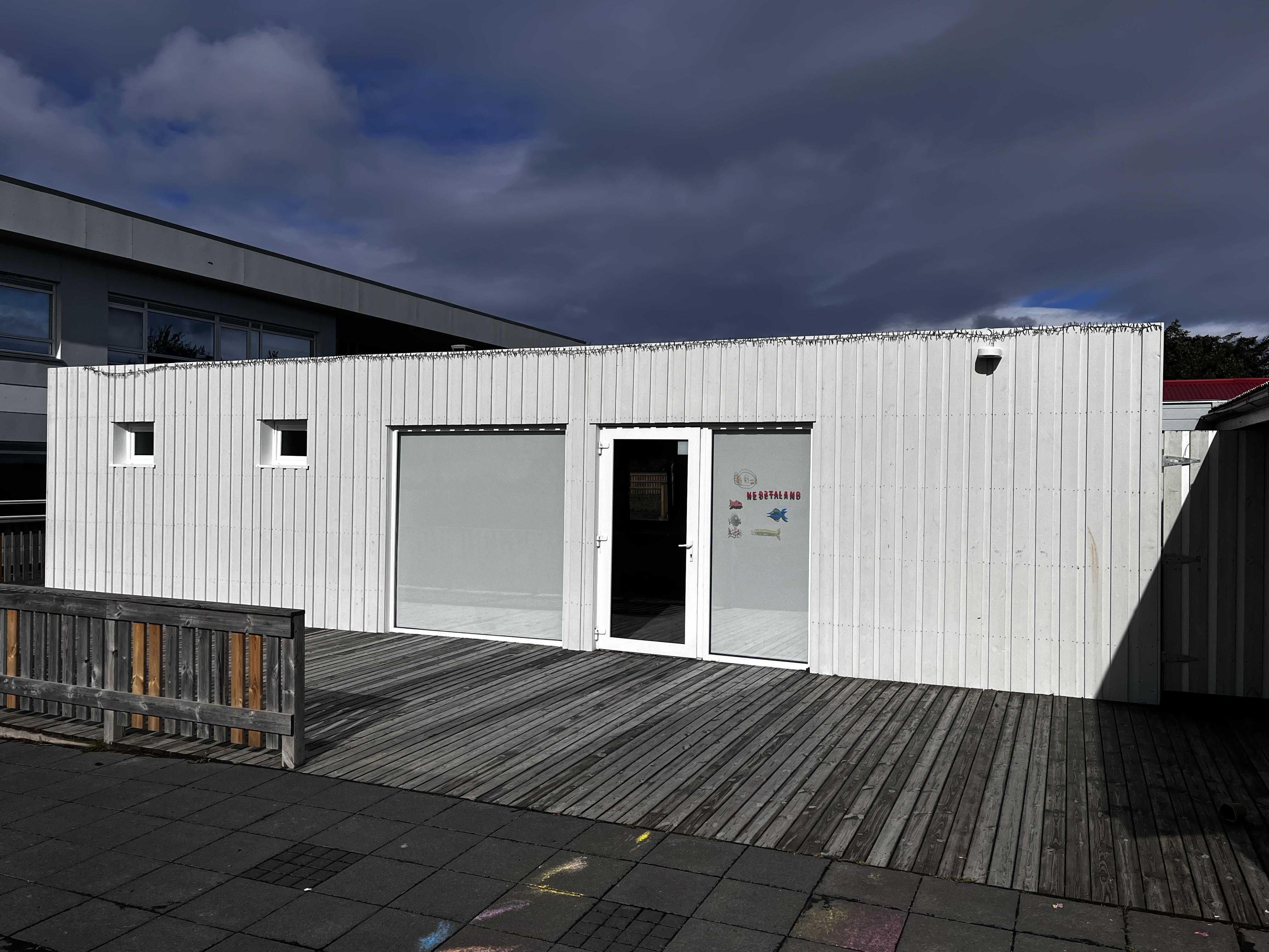 Færanleg húseining við Fossvogsskóla