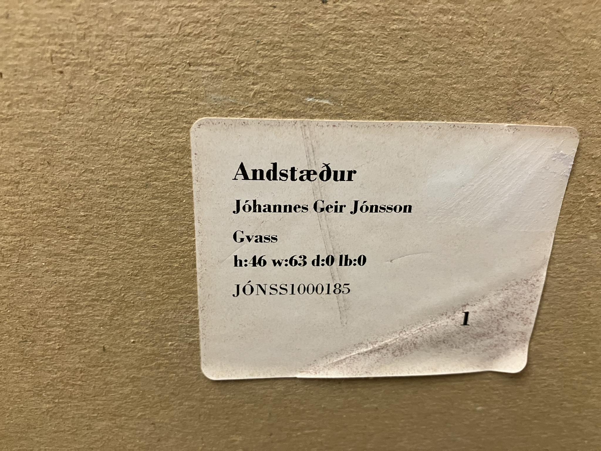 Jóhannes Geir Jónsson (1927-2003) - Andstæður