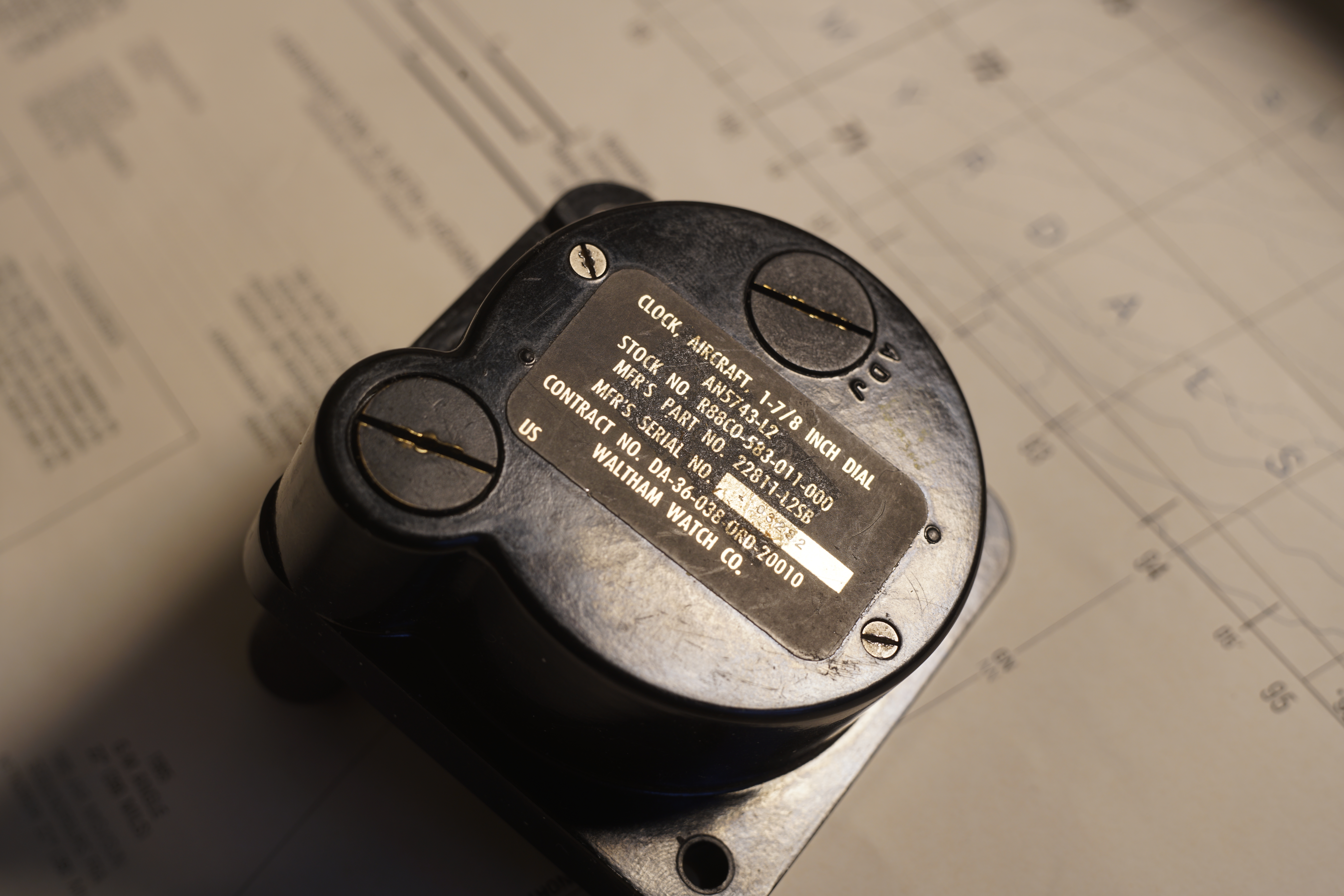 Waltham 8 days flugvélarklukka  WW2