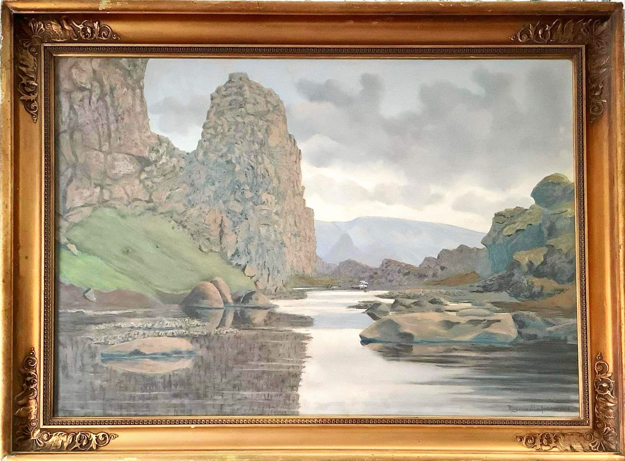 Magnús Ólafsson (1862-1937) - Almannagjá Þingvöllum