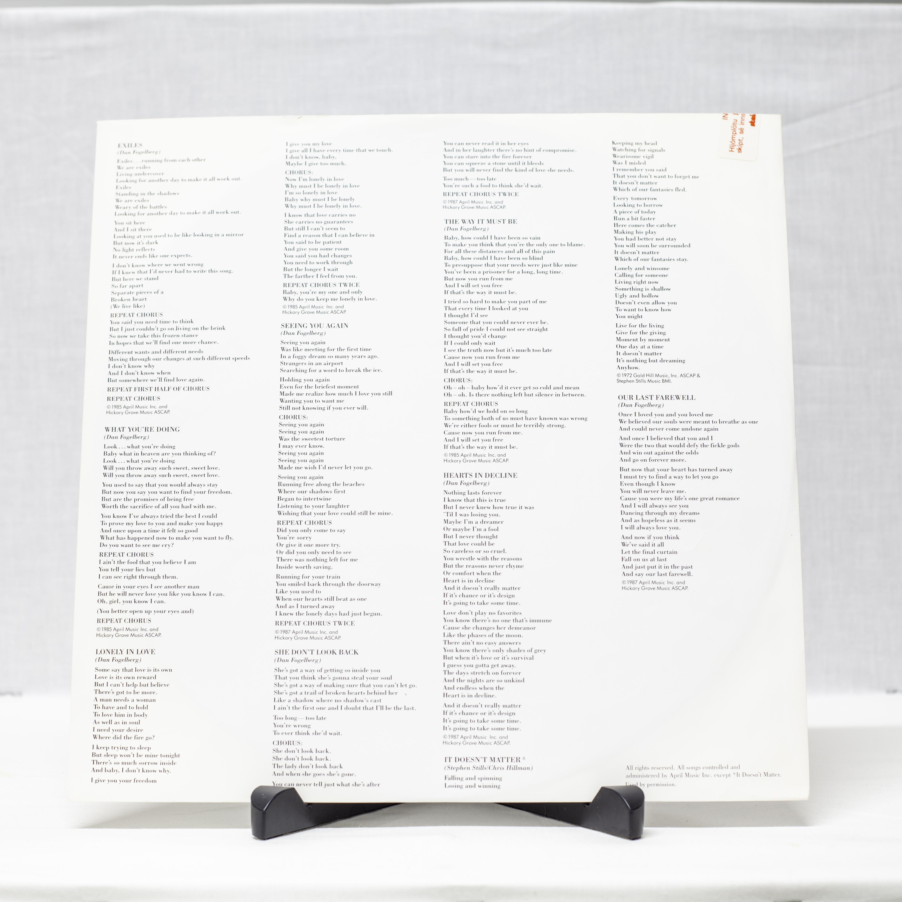 Dan Fogelberg – Exiles