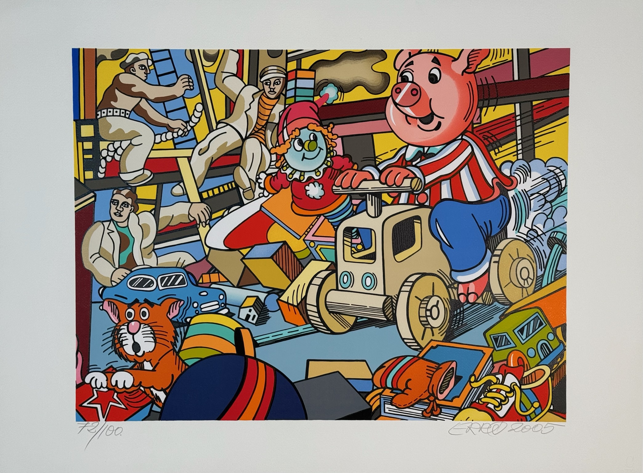 Erró / Guðmundur Guðmundsson (1932) - Hommage à Léger (2005) 72/100