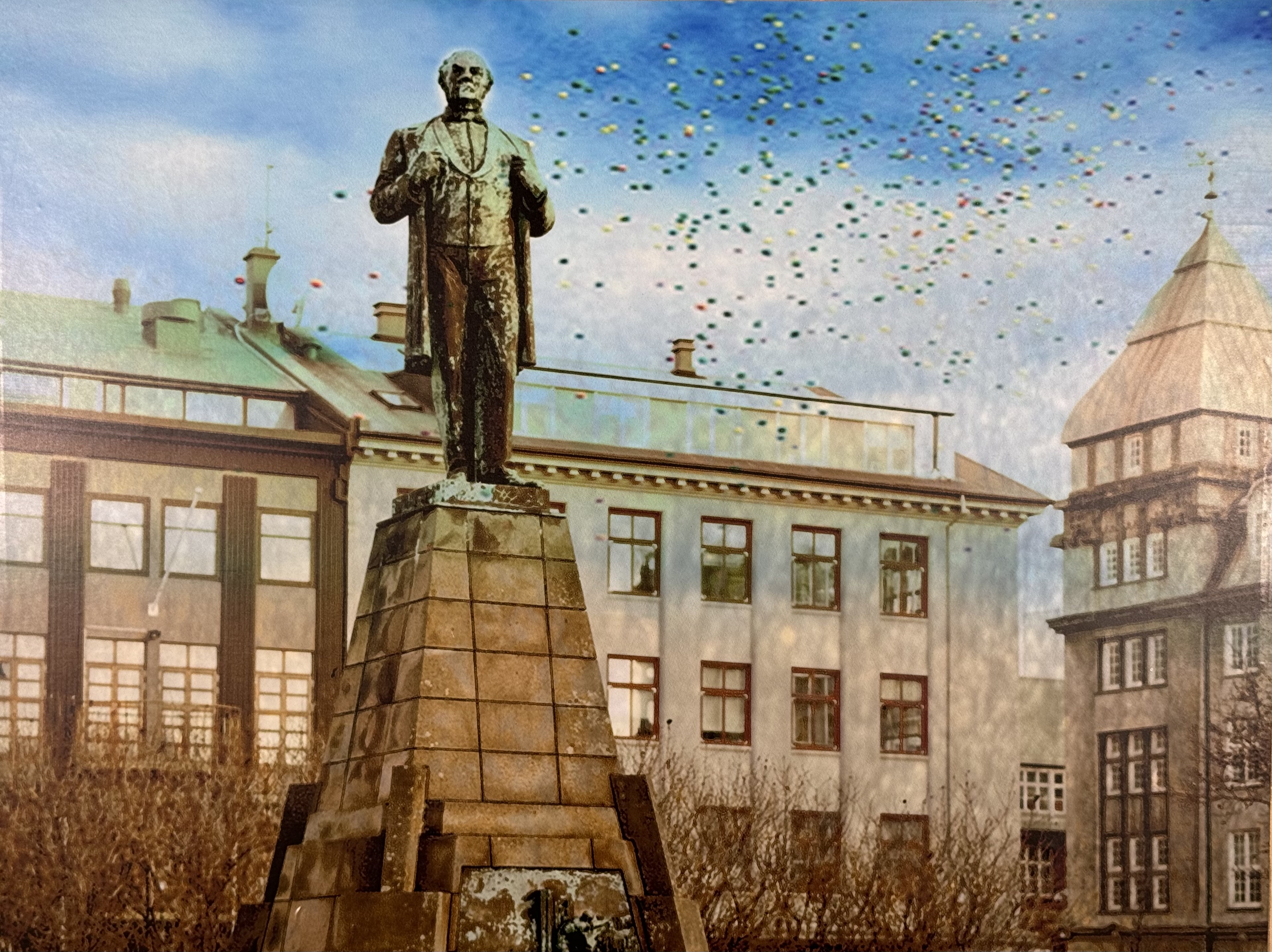 Erla Gísla - Jón Sigurðsson á Austurvelli