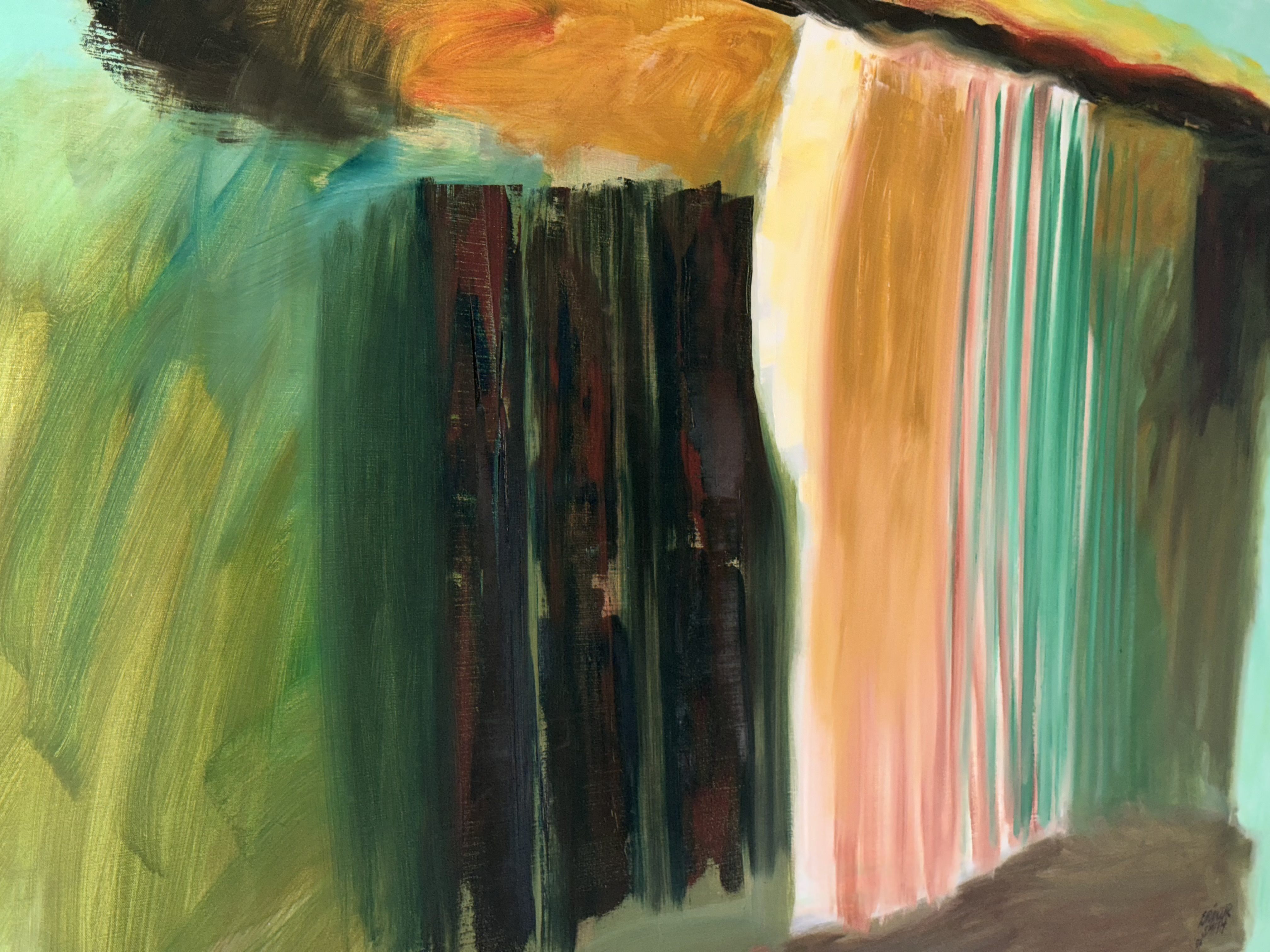 Eiríkur Smith (1925-2016) - Skógarfoss