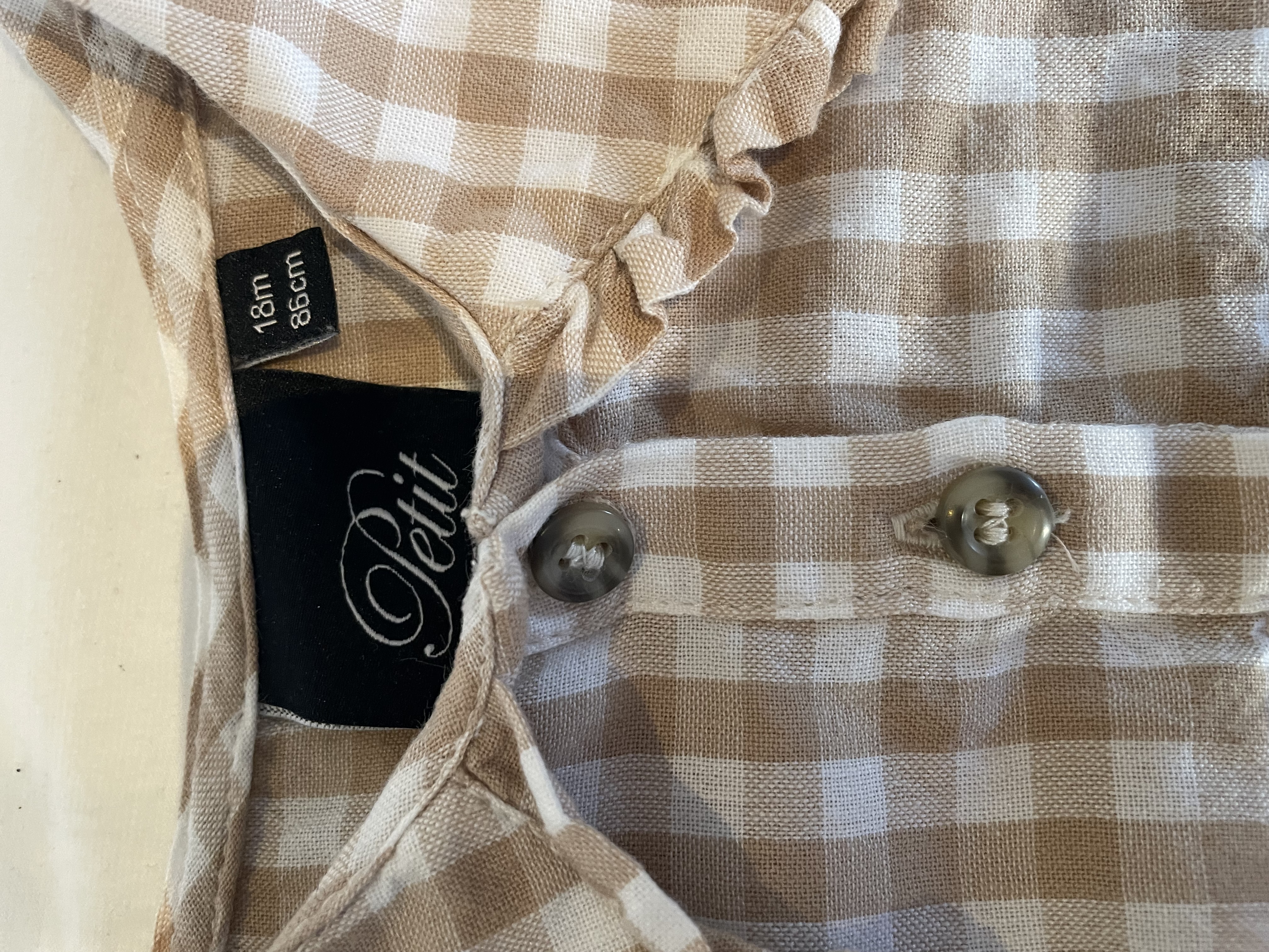 Petit Sofie Köflóttur kjóll - 86