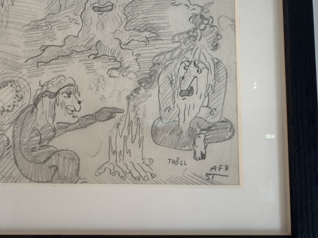 Alfreð Flóki - 20x29 - Tröll