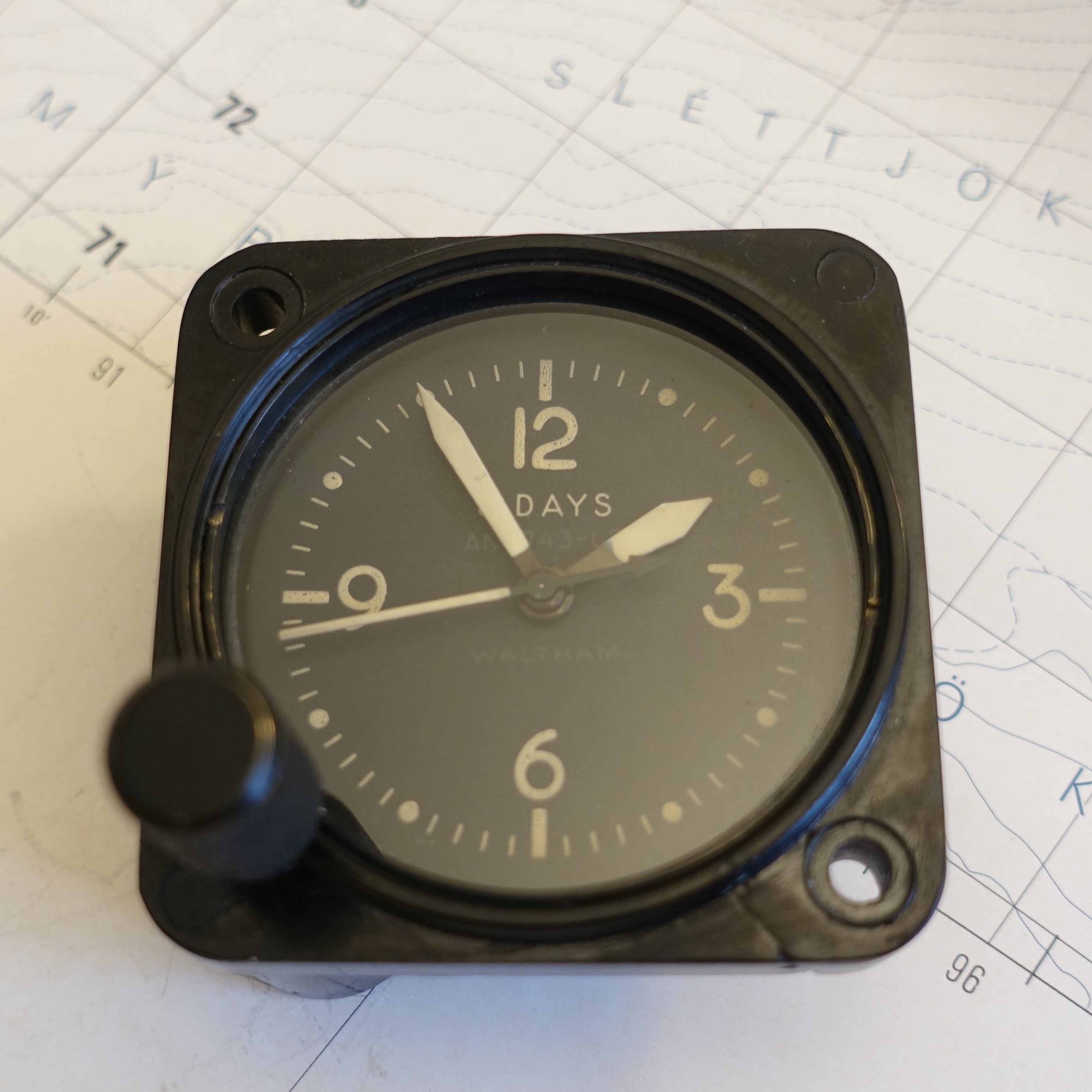 Waltham 8 days flugvélarklukka  WW2