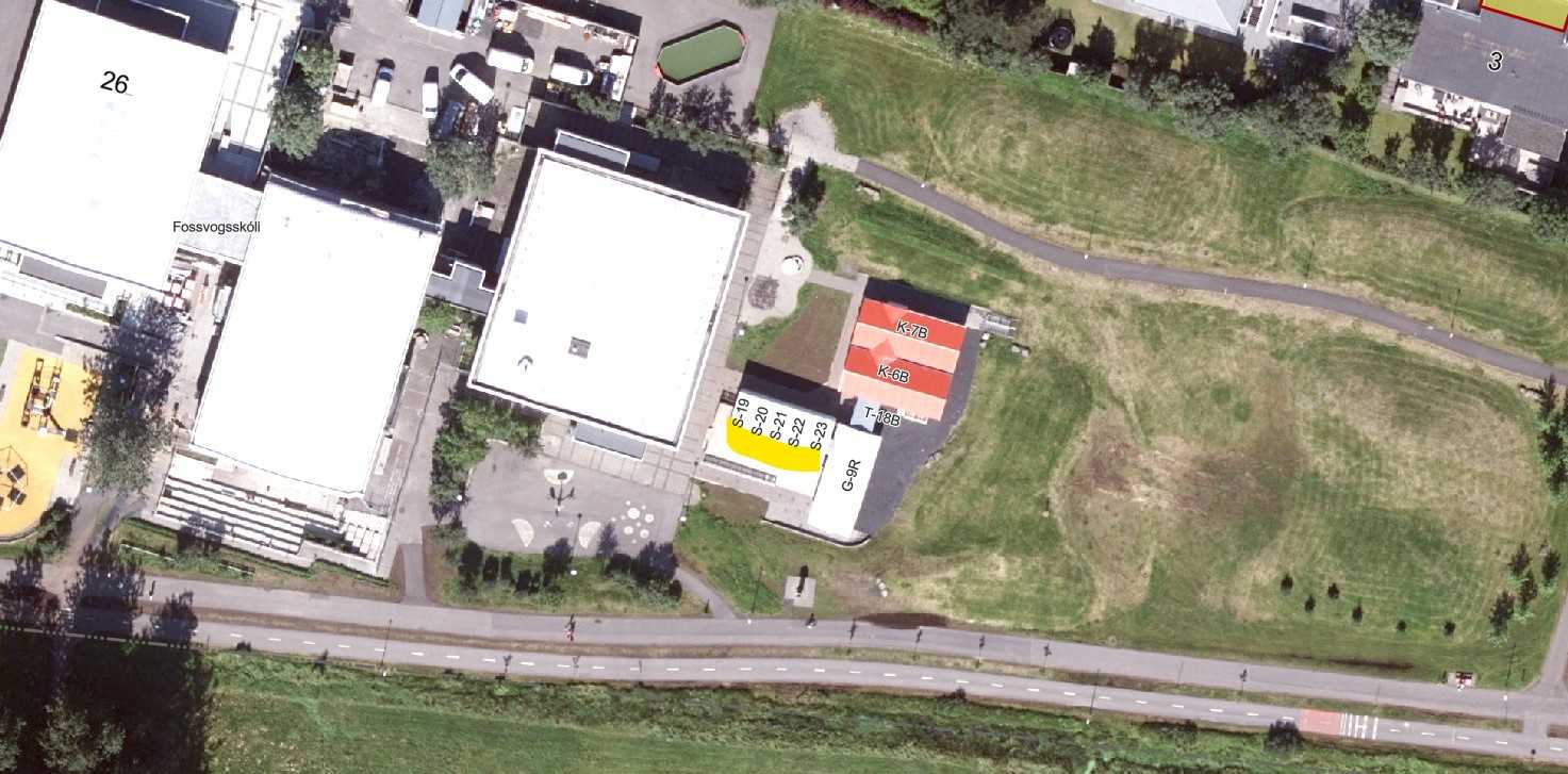 Færanleg húseining við Fossvogsskóla