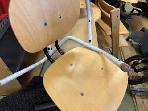 5 stk. skólastólar