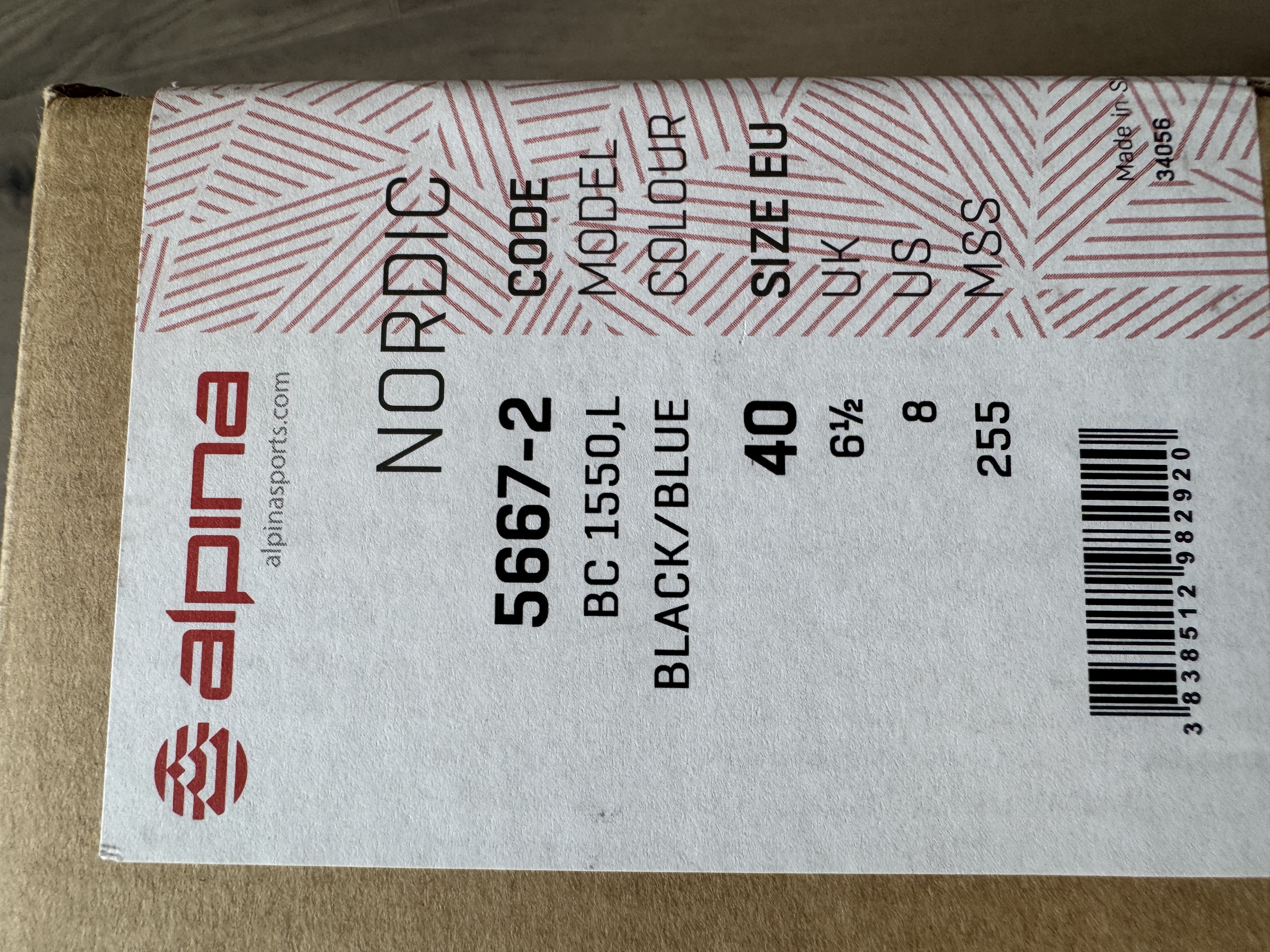 Alpina BC 1550 gönguskíðaskór nr 40