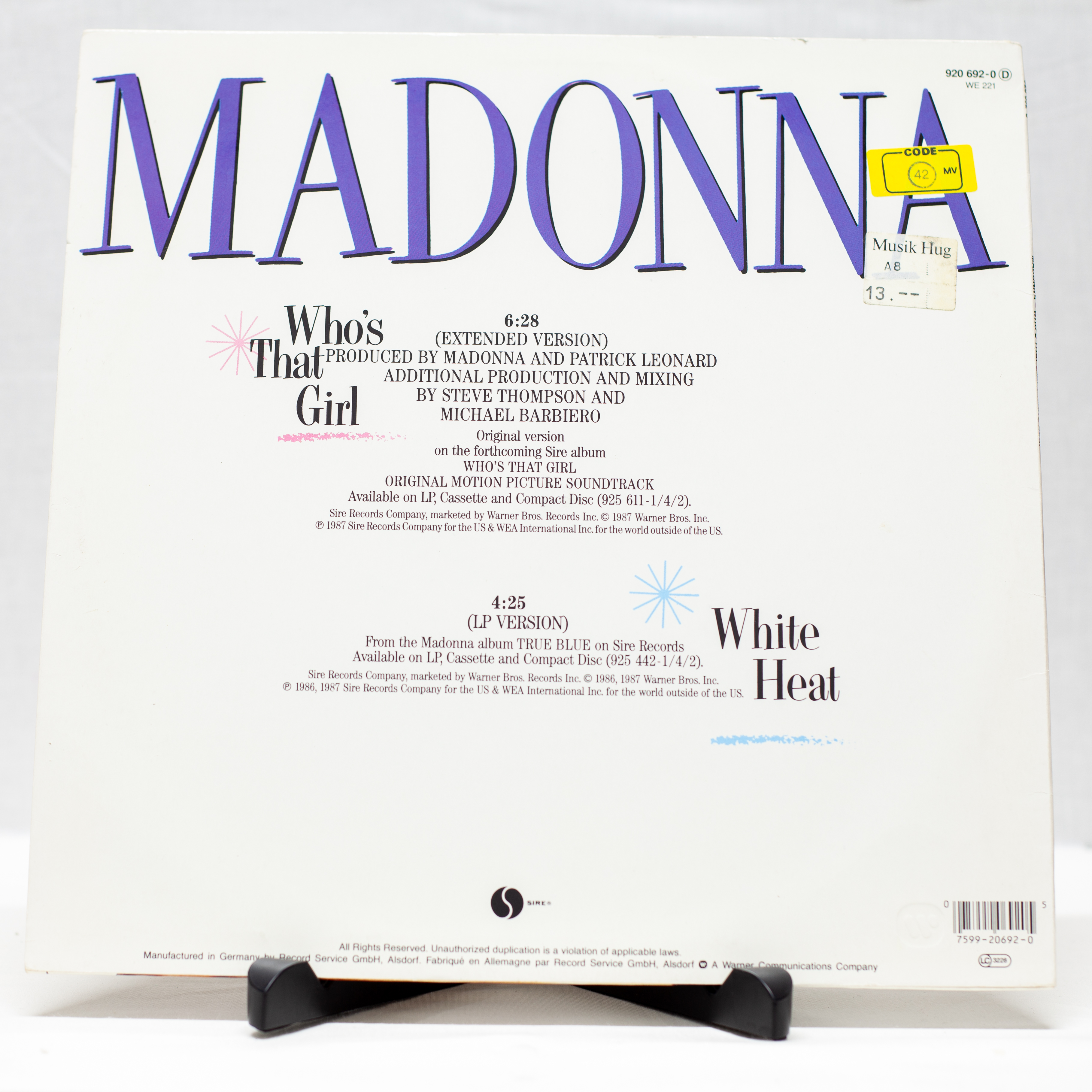 Madonna - Who's That Girl (Extended Version)