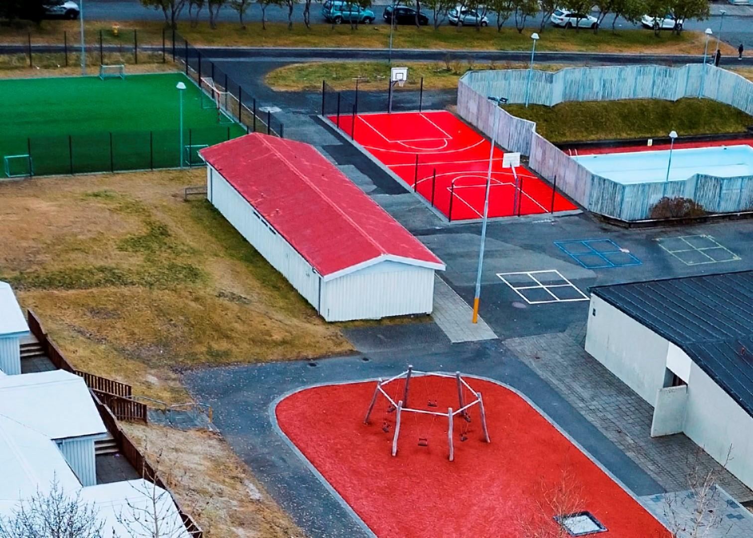 Færanleg húseining við Breiðholtsskóla