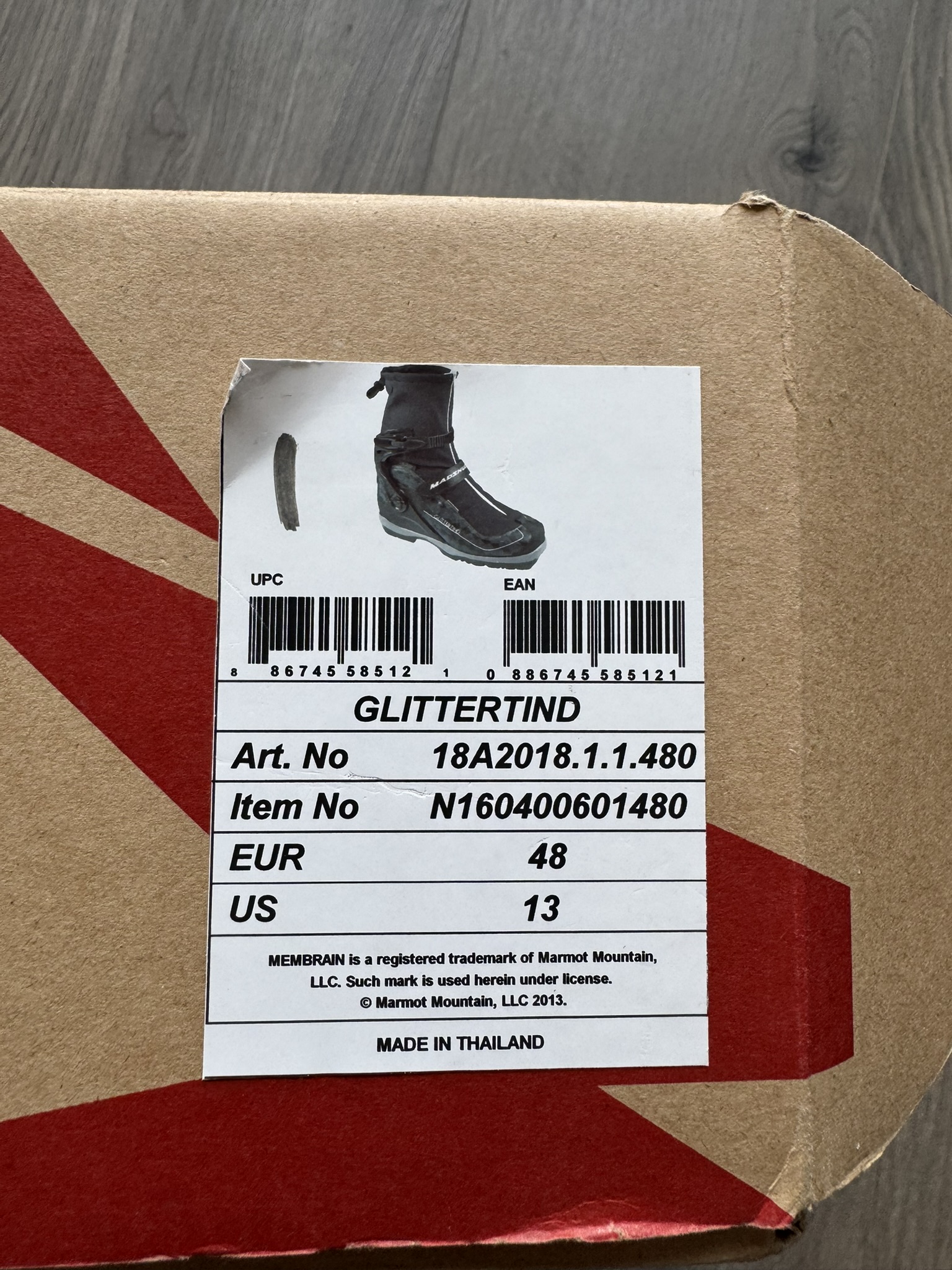 Madshus Glittertind gönguskíðaskór nr 48